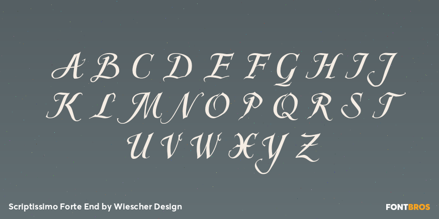 Scriptissimo Forte End Font Poster #1