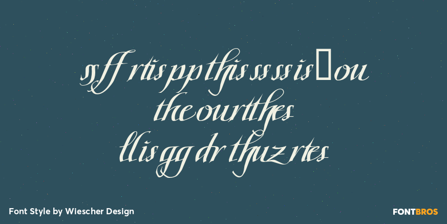 Scriptissimo Forte Ligature Poster