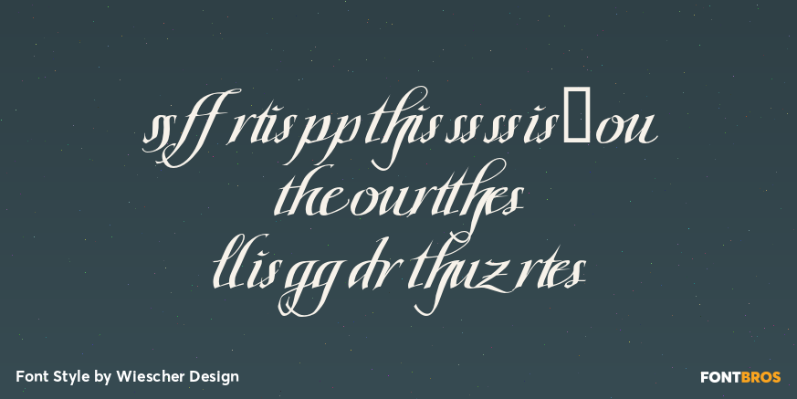 Scriptissimo Forte Ligature Poster