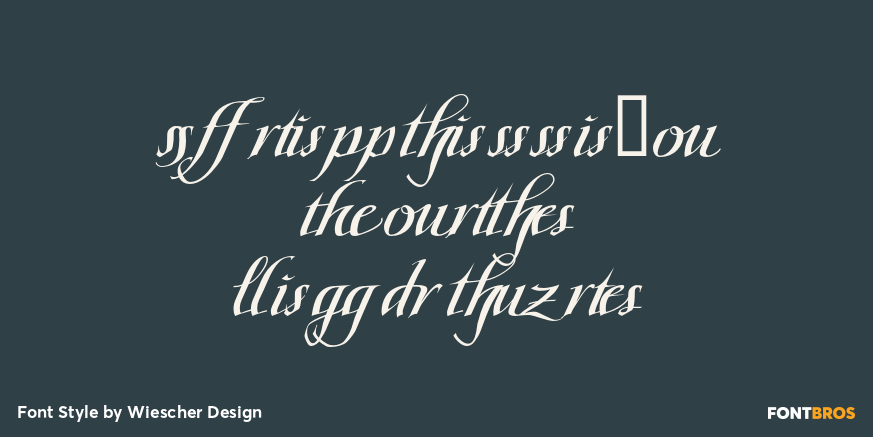 Scriptissimo Forte Ligature Poster