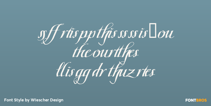 Scriptissimo Forte Ligature Poster