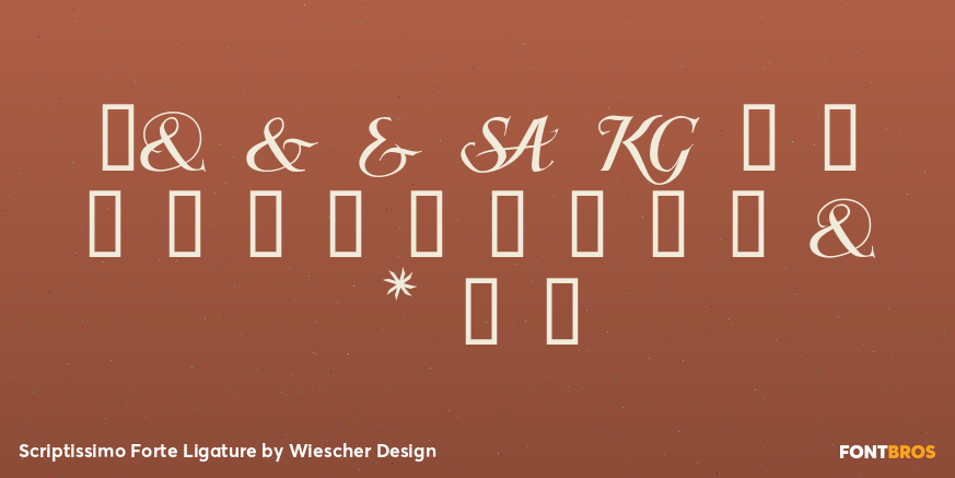Scriptissimo Forte Ligature Font Poster #1