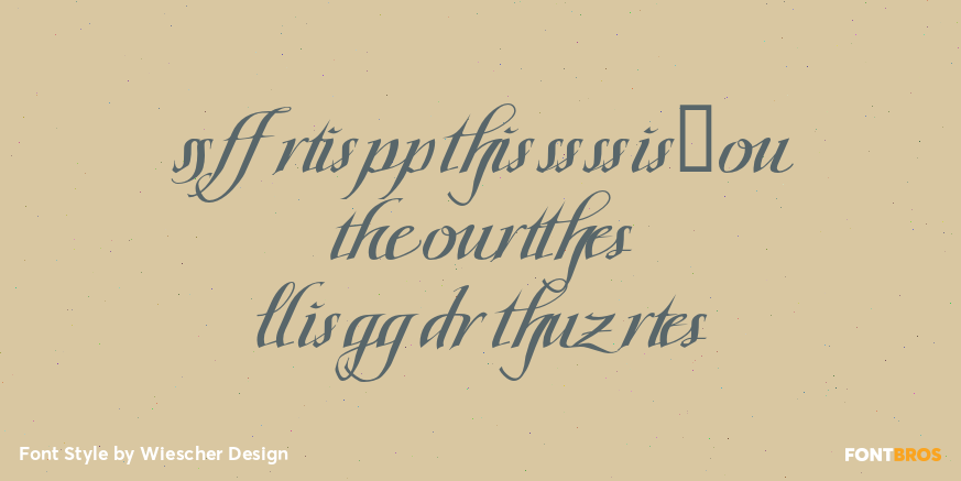 Scriptissimo Forte Ligature Poster