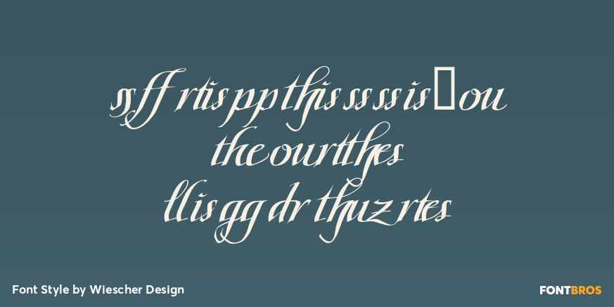 Scriptissimo Forte Ligature Poster