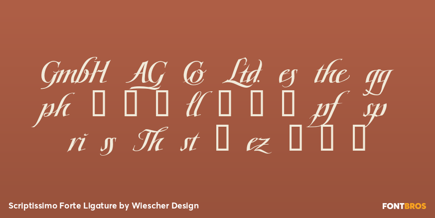 Scriptissimo Forte Ligature Font Poster #1