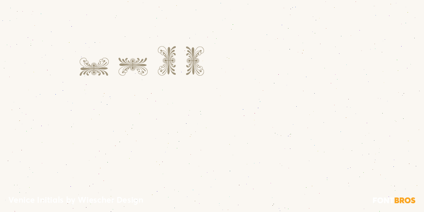 Venice Initials Font Poster #1