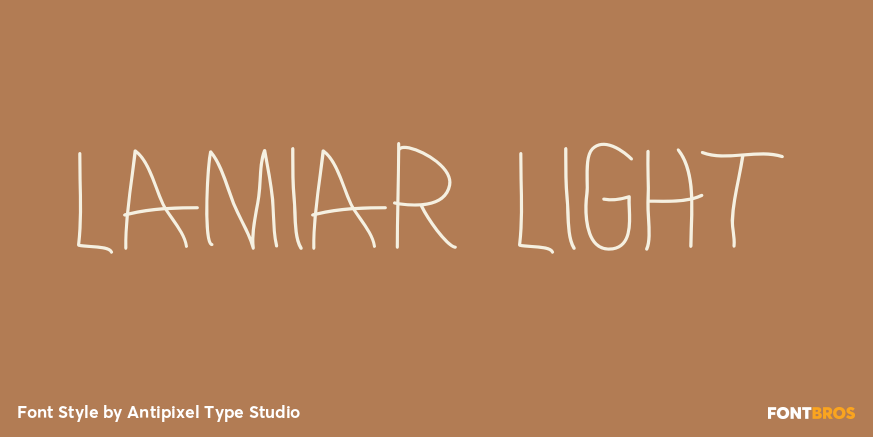 Lamiar Light Font Poster #1