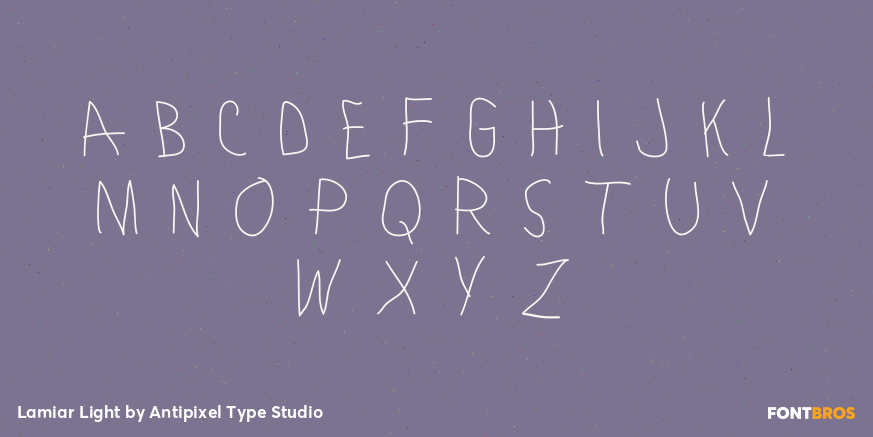 Lamiar Light Font Poster #3