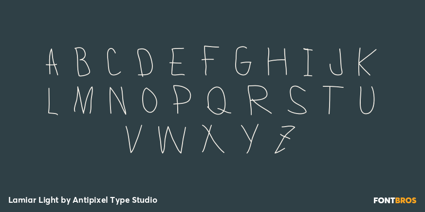 Lamiar Light Font Poster #2