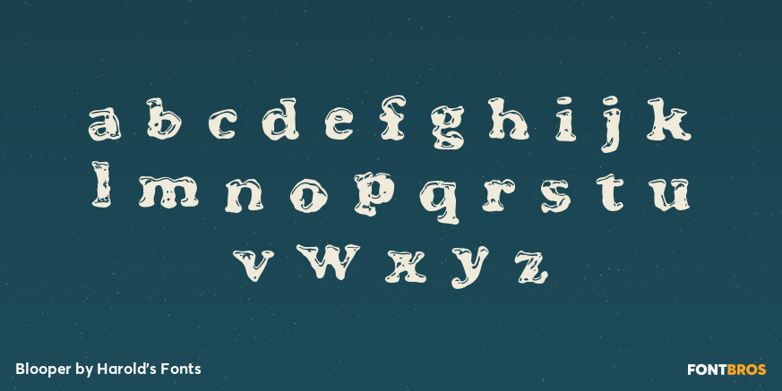 Blooper Font Poster #2