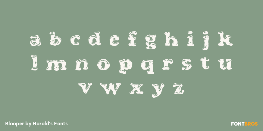 Blooper Font Poster #3