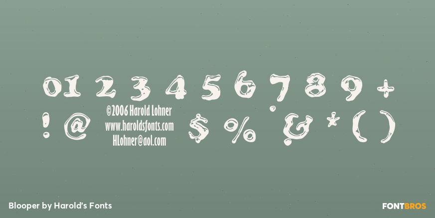 Blooper Font Poster #4