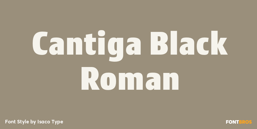 Cantiga Black Roman Font Poster #1