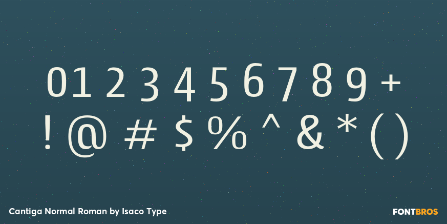 Cantiga Normal Roman Font Poster #4