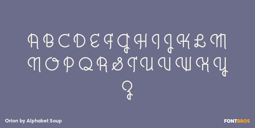 Orion Font Poster #1