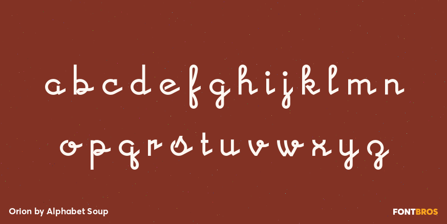 Orion Font Poster #1