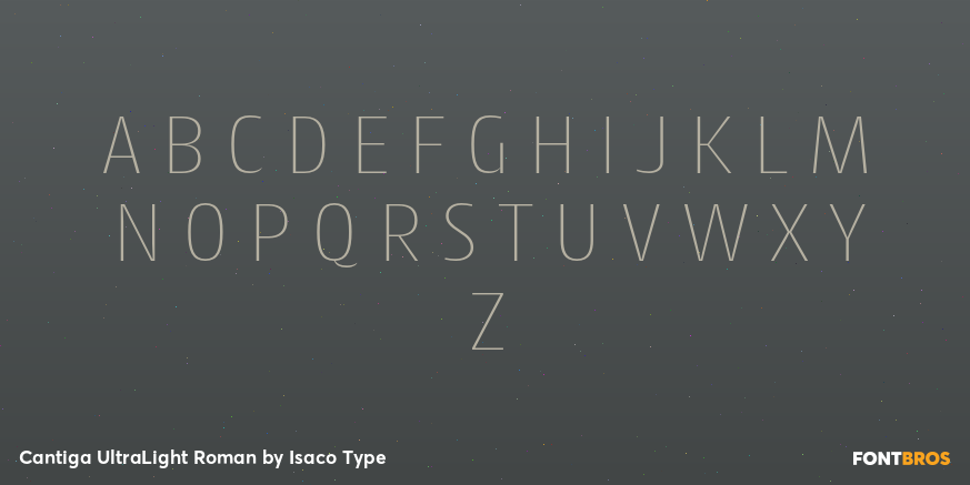 Cantiga UltraLight Roman Font Poster #1