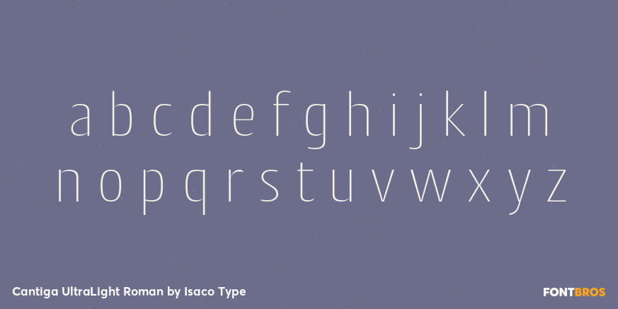 Cantiga UltraLight Roman Font Poster #1