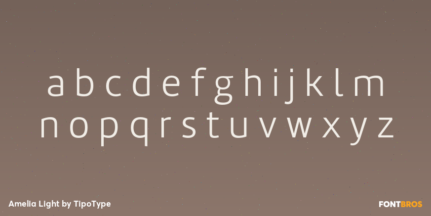 Amelia Light Font Poster #3