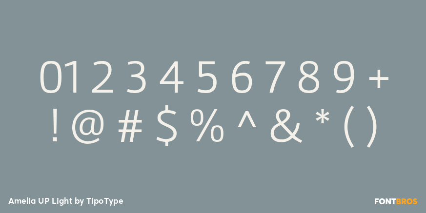 Amelia UP Light Font Poster #4