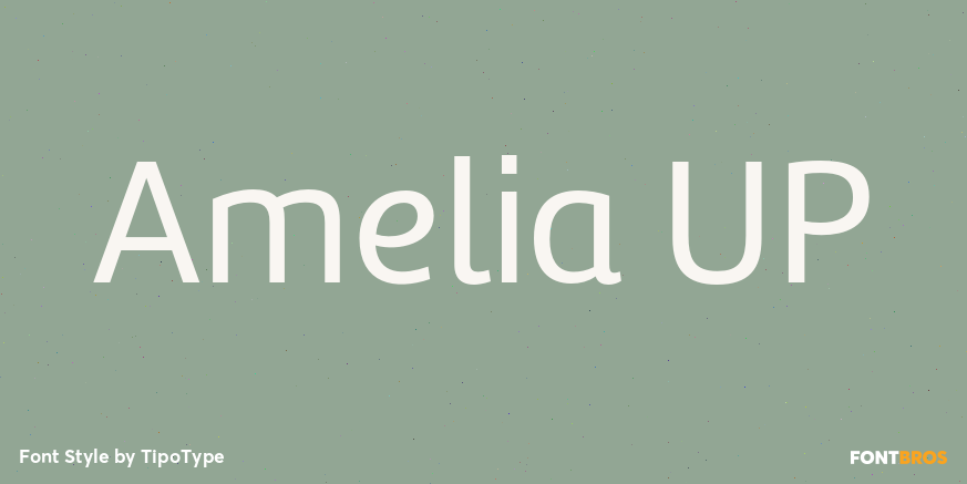 Amelia UP Font Poster #1