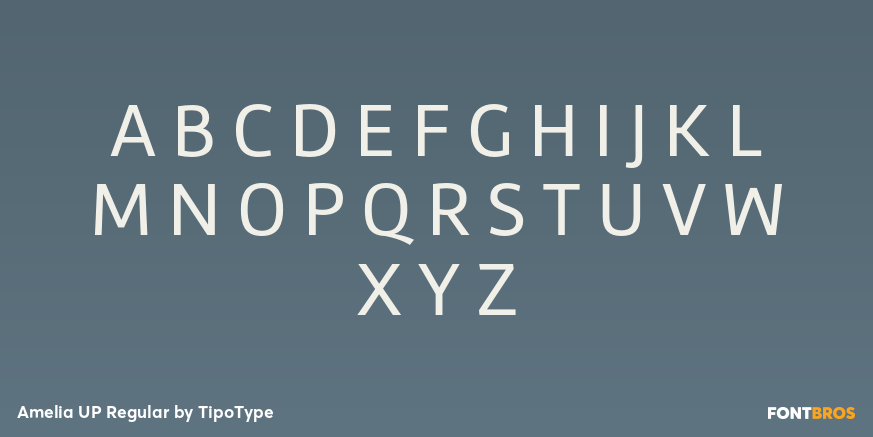 Amelia UP Regular Font Poster #2