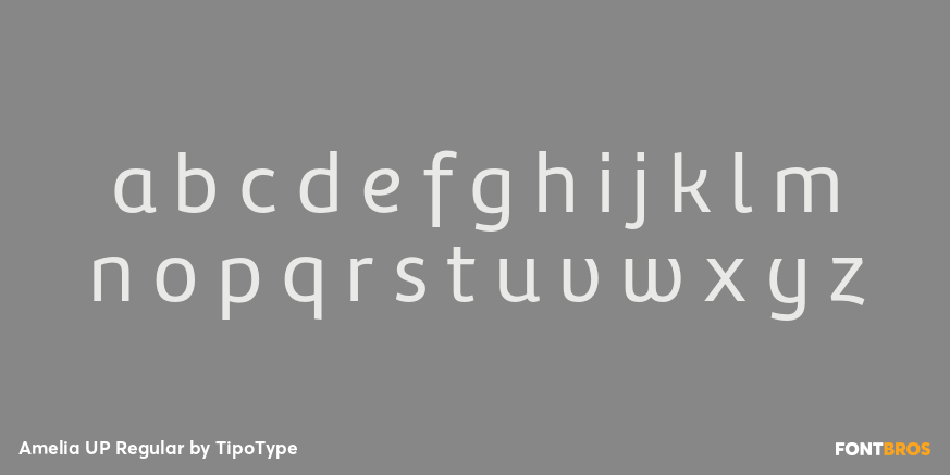 Amelia UP Regular Font Poster #3
