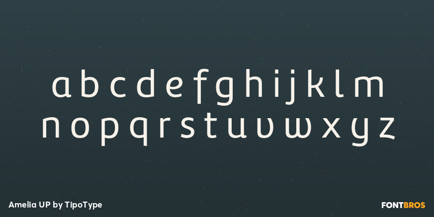 Amelia UP Font Poster #1