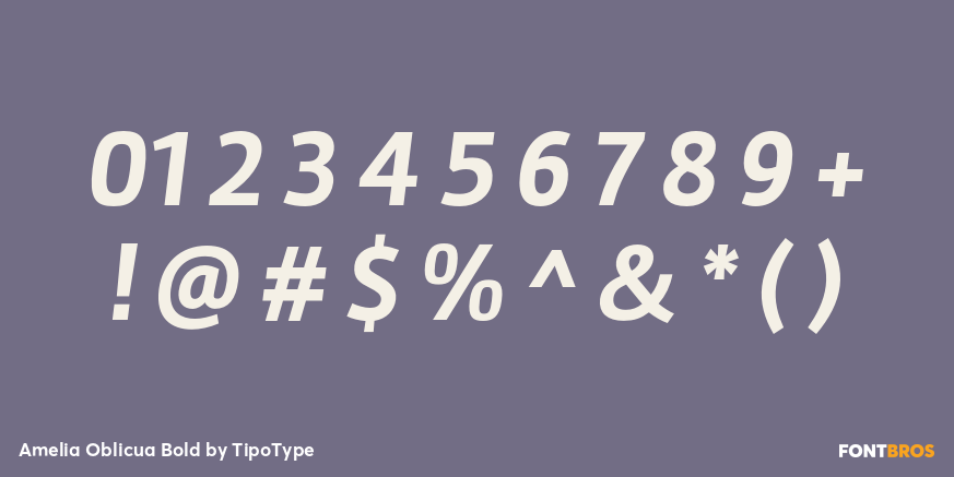 Amelia Oblicua Bold Font Poster #4