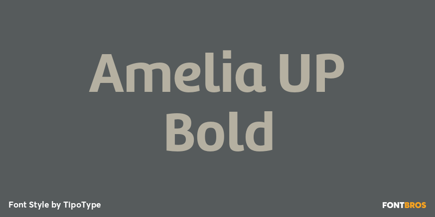 Amelia UP Bold Font Poster #1