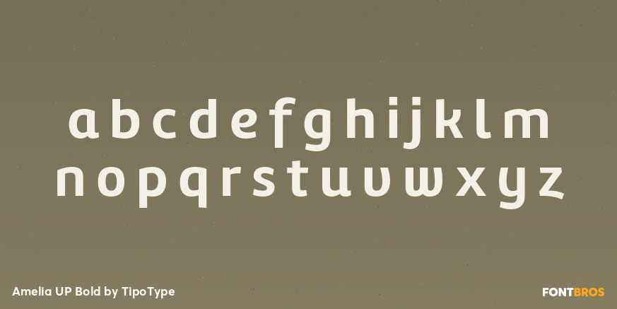 Amelia UP Bold Font Poster #3