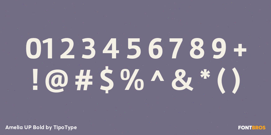 Amelia UP Bold Font Poster #4