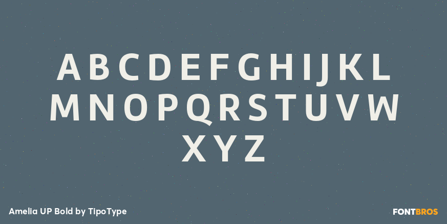 Amelia UP Bold Font Poster #1