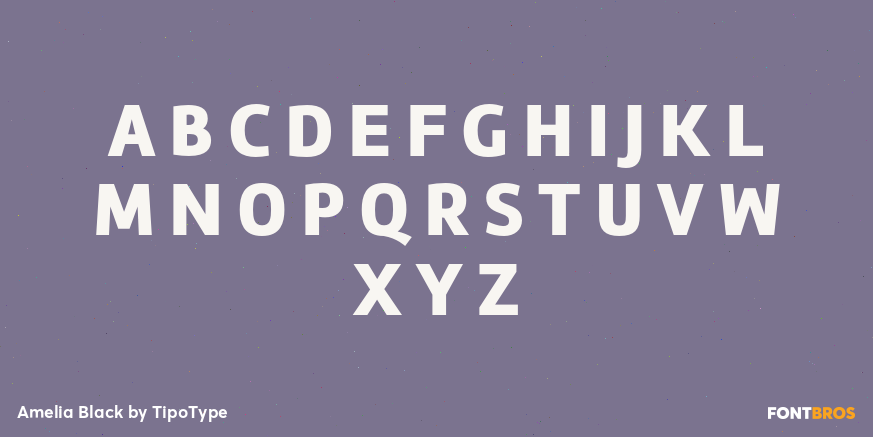 Amelia Black Font Poster #2