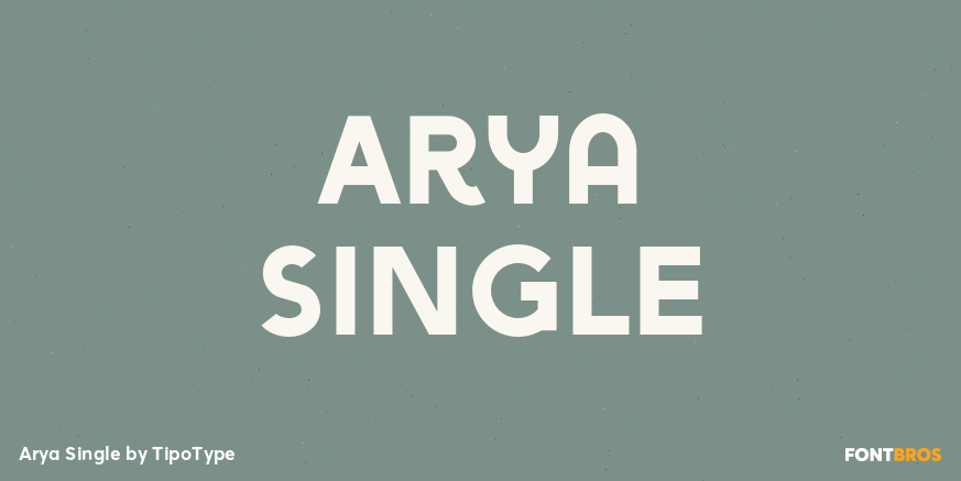Arya Single Font Poster #1