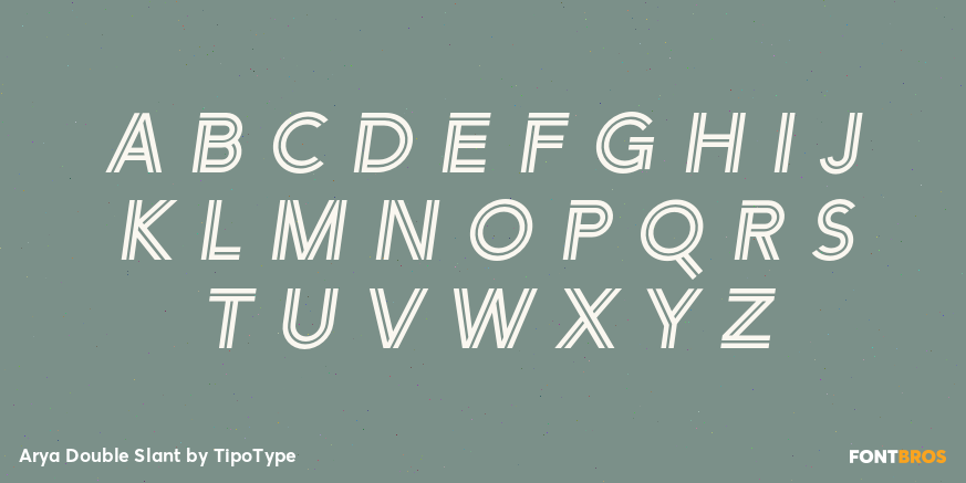 Arya Double Slant Font Poster #2