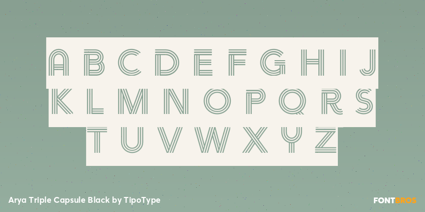 Arya Triple Capsule Black Font Poster #3