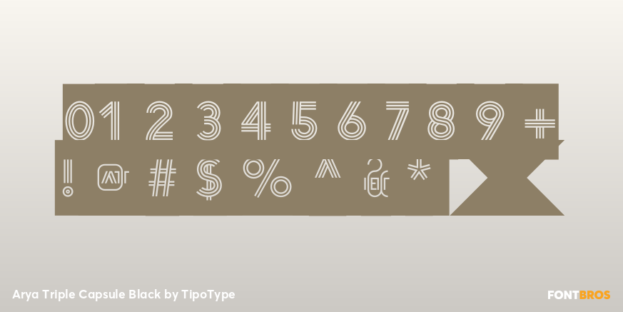 Arya Triple Capsule Black Font Poster #4