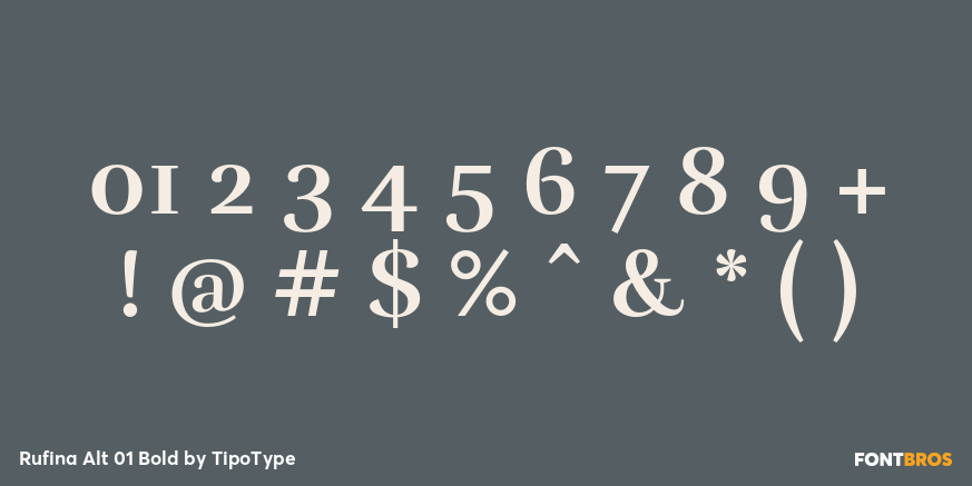 Rufina Alt 01 Bold Font Poster #1