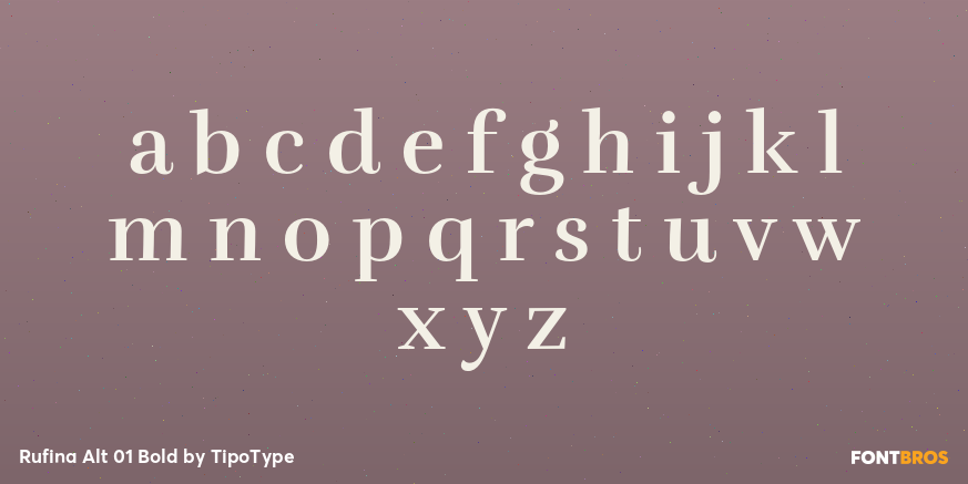 Rufina Alt 01 Bold Font Poster #3