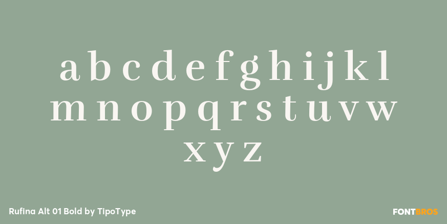 Rufina Alt 01 Bold Font Poster #1