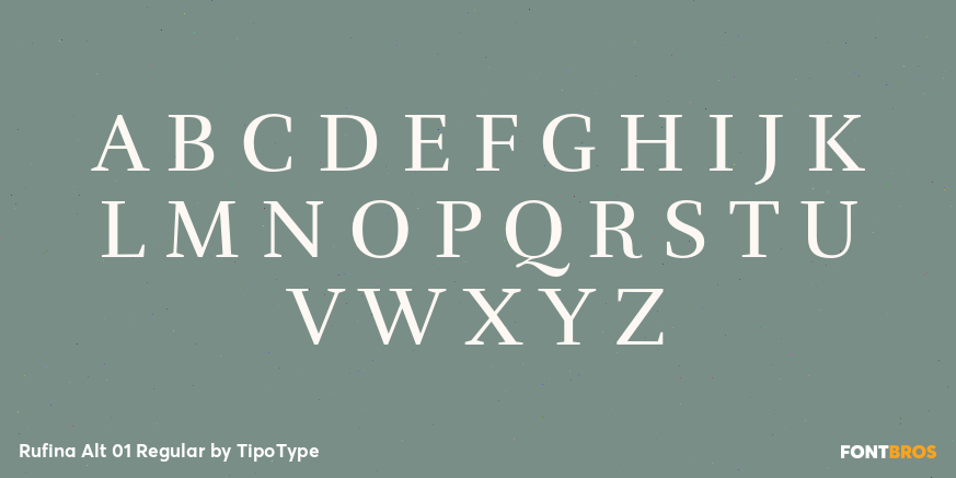 Rufina Alt 01 Regular Font Poster #2
