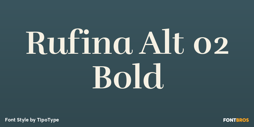 Rufina Alt 02 Bold Poster