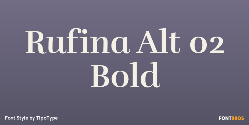Rufina Alt 02 Bold Poster