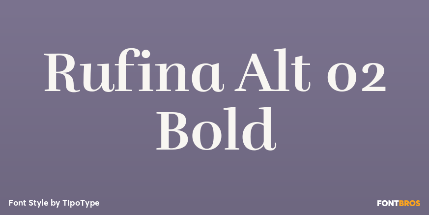 Rufina Alt 02 Bold Poster