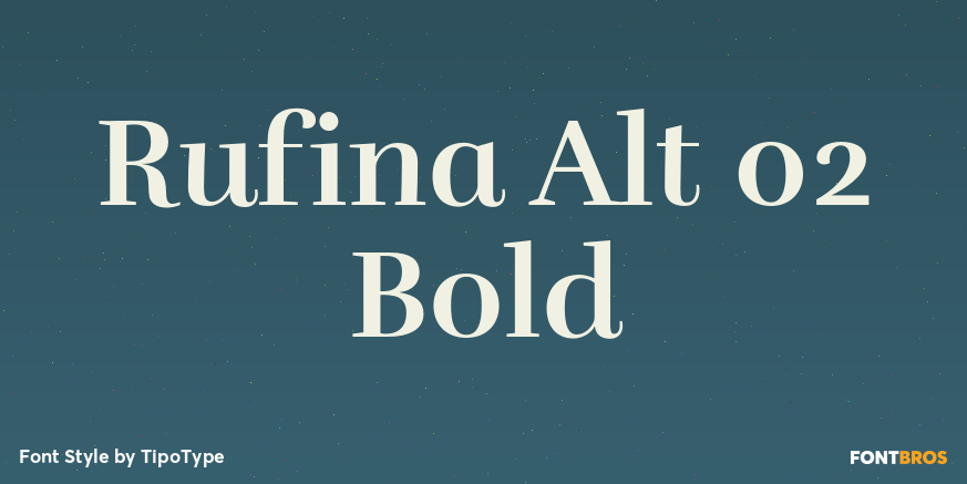 Rufina Alt 02 Bold Poster