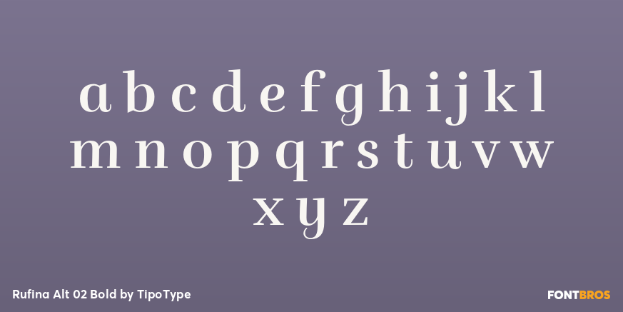 Rufina Alt 02 Bold Font Poster #1