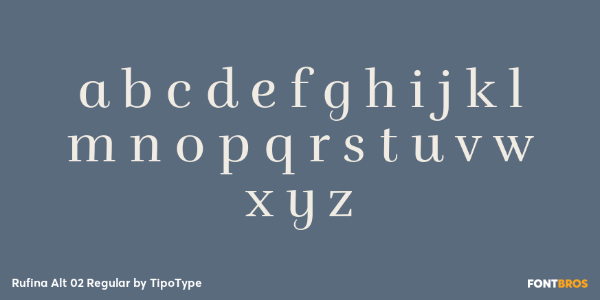 Rufina Alt 02 Regular Font Poster #3