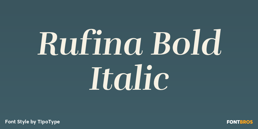 Rufina Bold Italic Poster