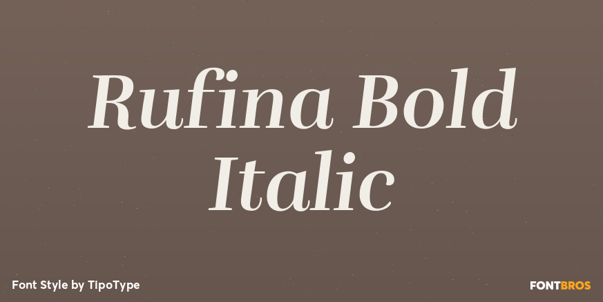Rufina Bold Italic Poster